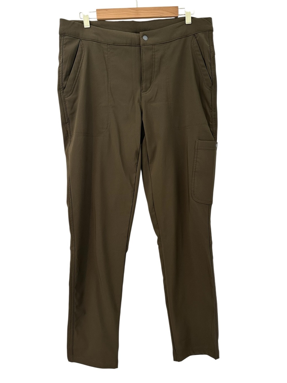 Women’s Columbia Fleece lined Olive Cargo Utility Pants - Slim Straight